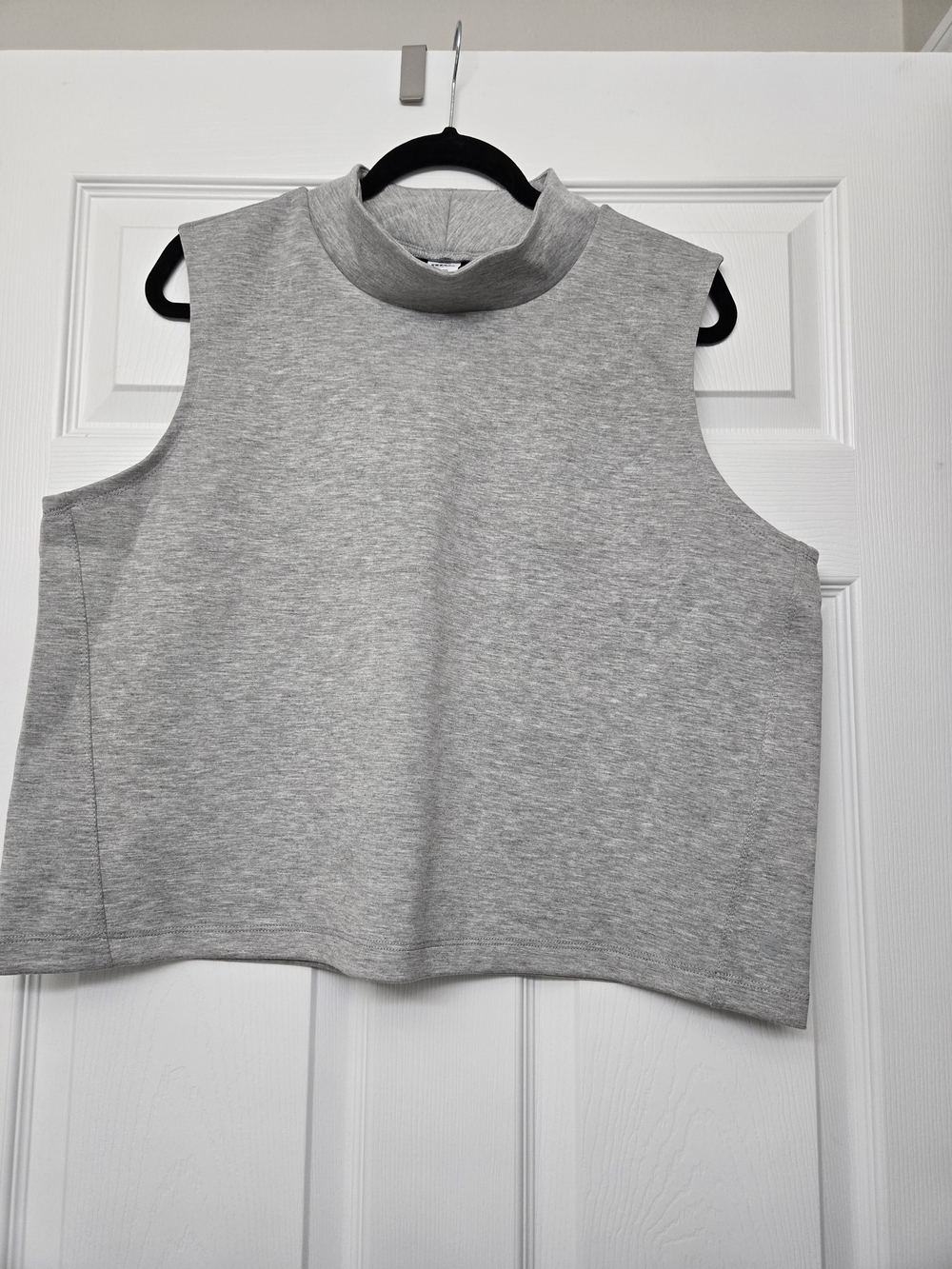 RBX Mock Neck Women’s Top &  Wide Leg Crop Pants Set - Gray NWOT